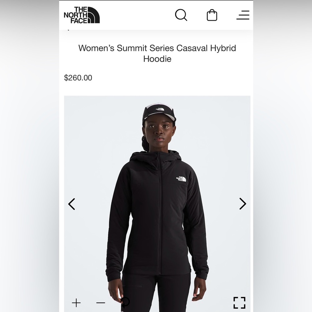 North Face Women’s Summit Series Casaval Hybrid Hoodie - Black